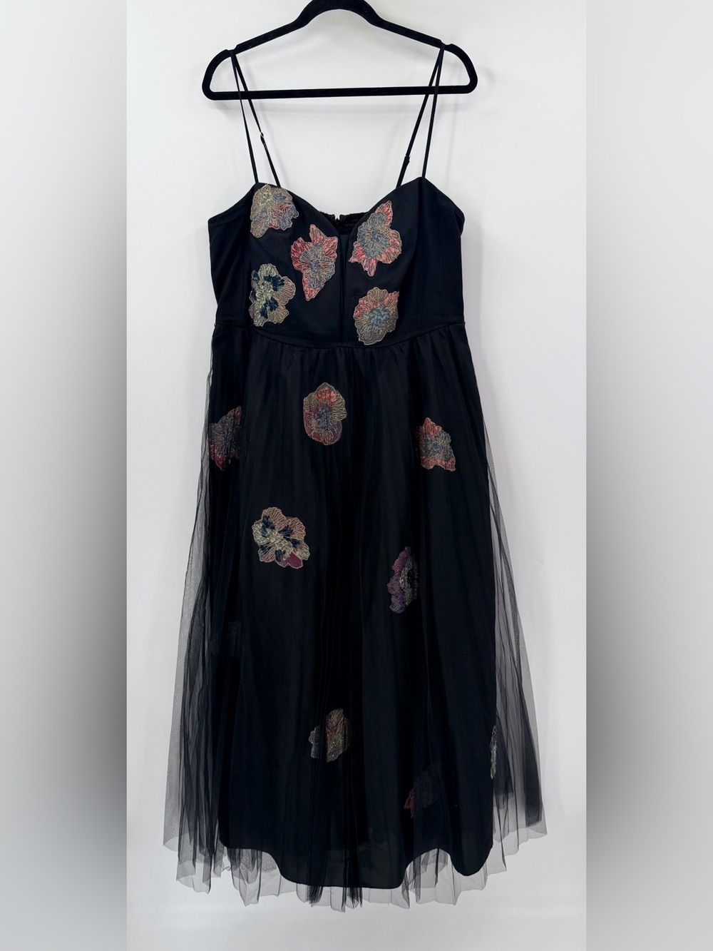 Anthropologie Geisha Designs Floral Tulle Corset Dress Gown Plus 1X - Picture 4 of 7